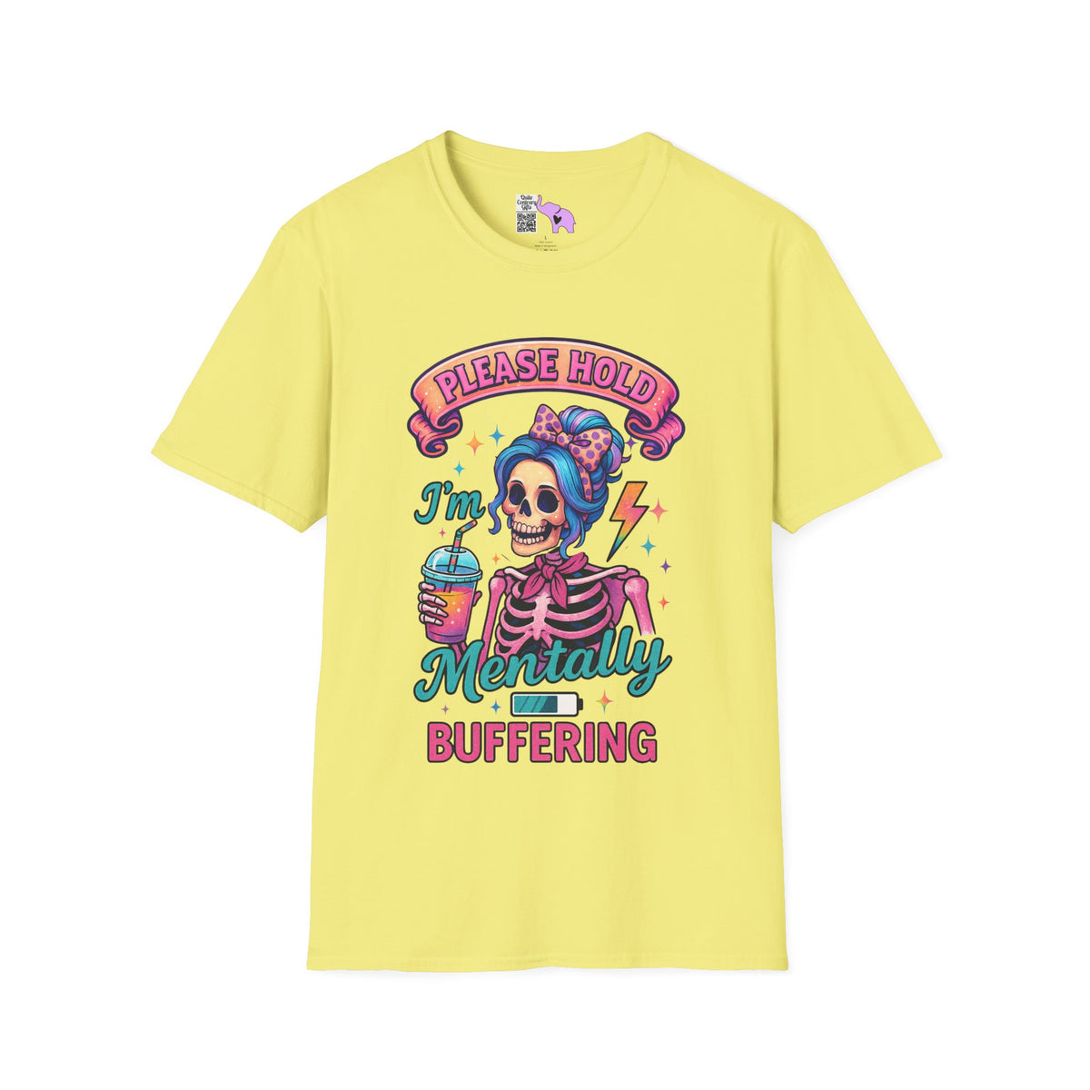 Please Hold I'm Mentally Buffering Adult T-shirt