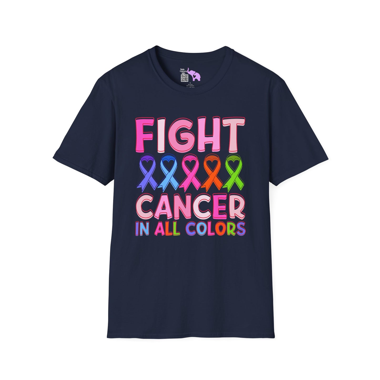 Fight Cancer in All Colors 6 Adult T-shirt