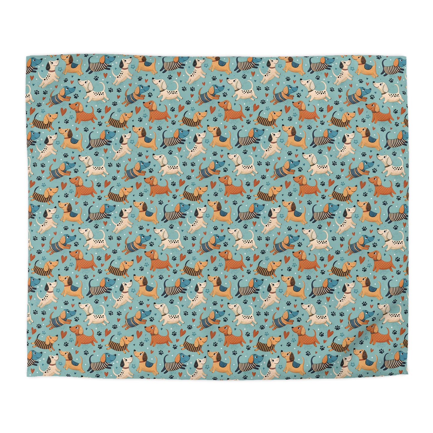 Dapper Doggies Microfiber Duvet Cover
