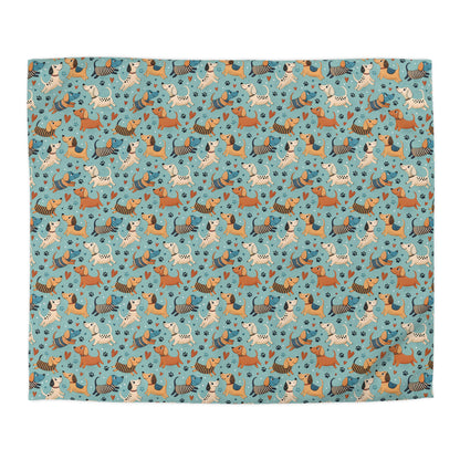 Dapper Doggies Microfiber Duvet Cover