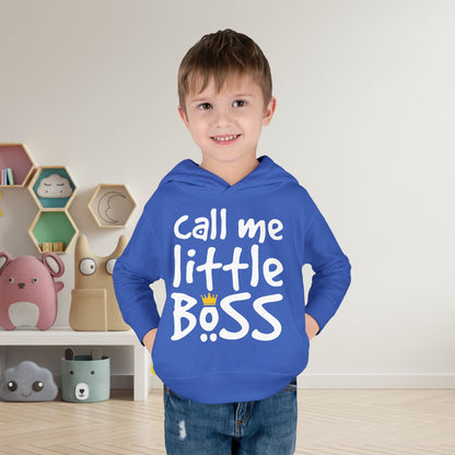 Call Me Little Boss Toddler Hoodie
