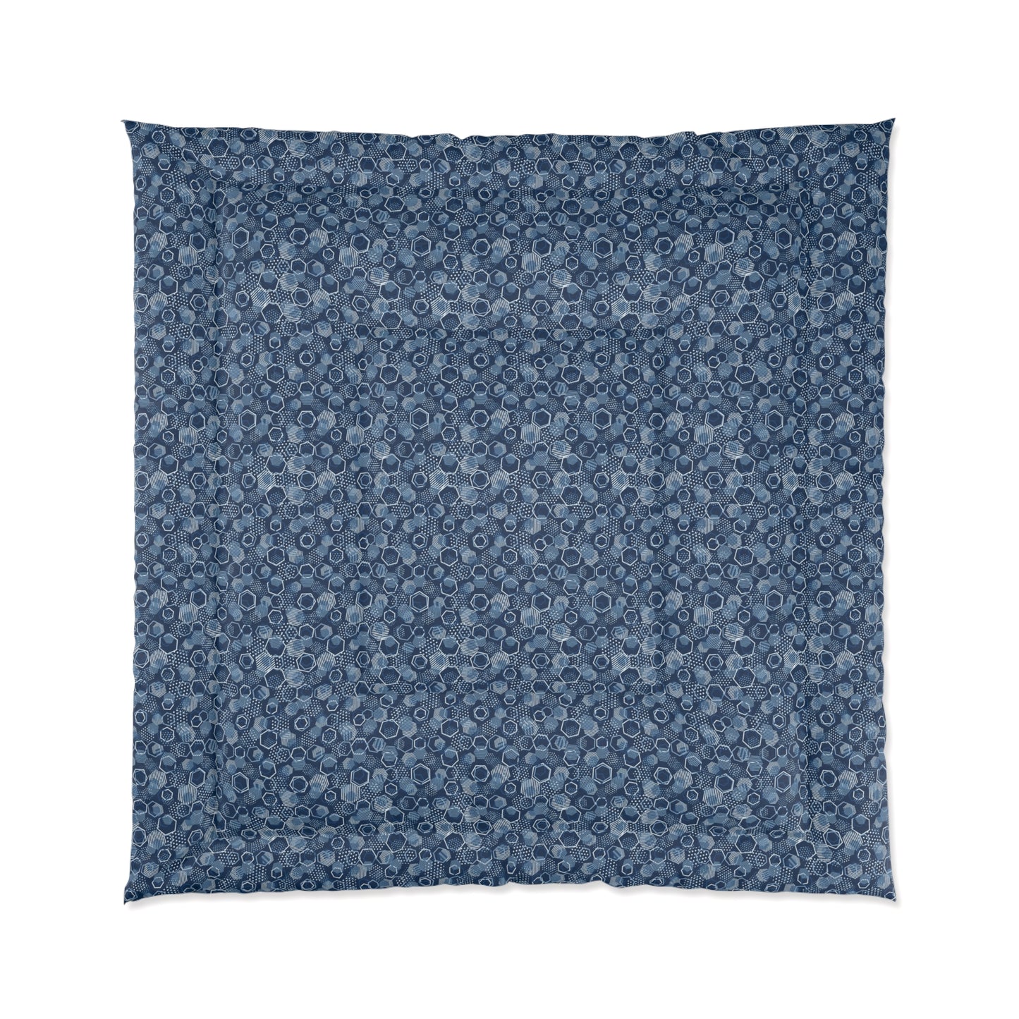 Blue Hexagons Comforter