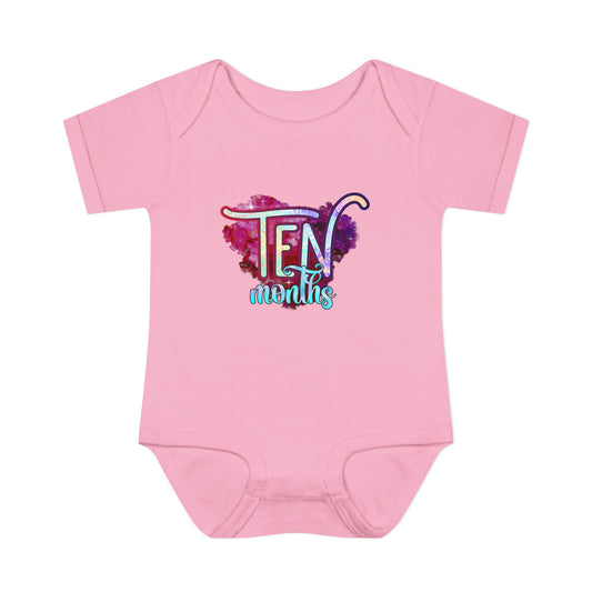 Stardust Baby Milestone Bodysuit-Ten Months