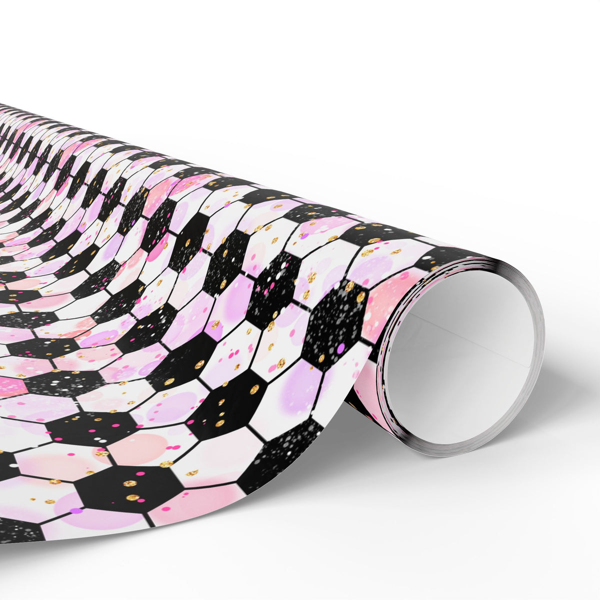 Pink Soccer Fever Wrapping Paper