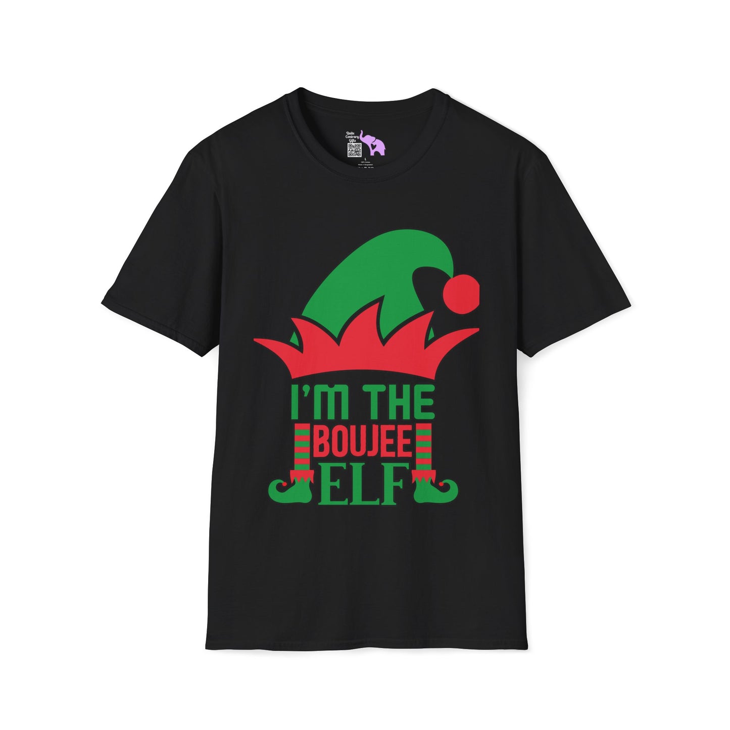 I'm The Boujee Elf Adult T-shirt (Custom Name Available!)