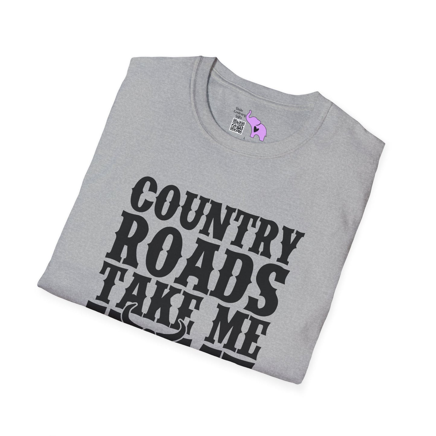 Country Roads Take Me Home Adult T-shirt