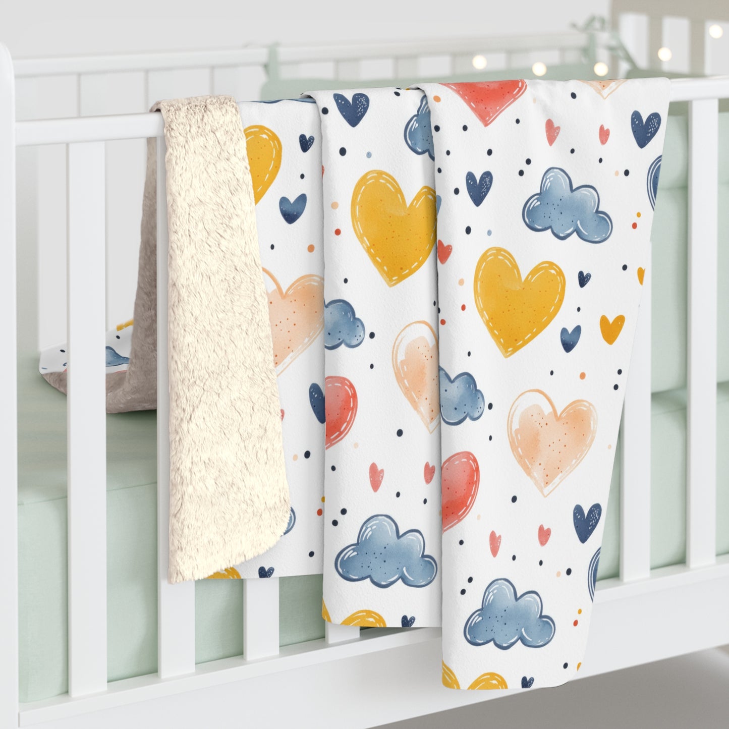 Love in the Air Sherpa Fleece Blanket