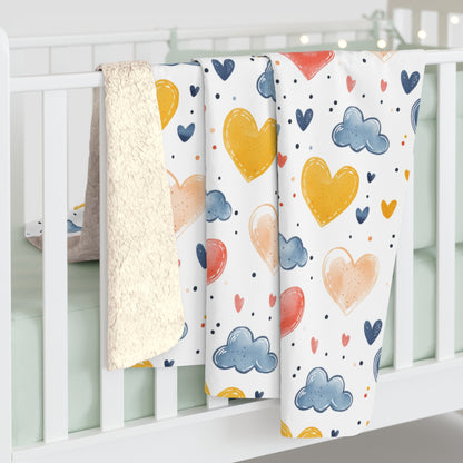 Love in the Air Sherpa Fleece Blanket