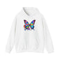 Floral Butterfly Heavy Blend™ Hooded Sweatshirt
