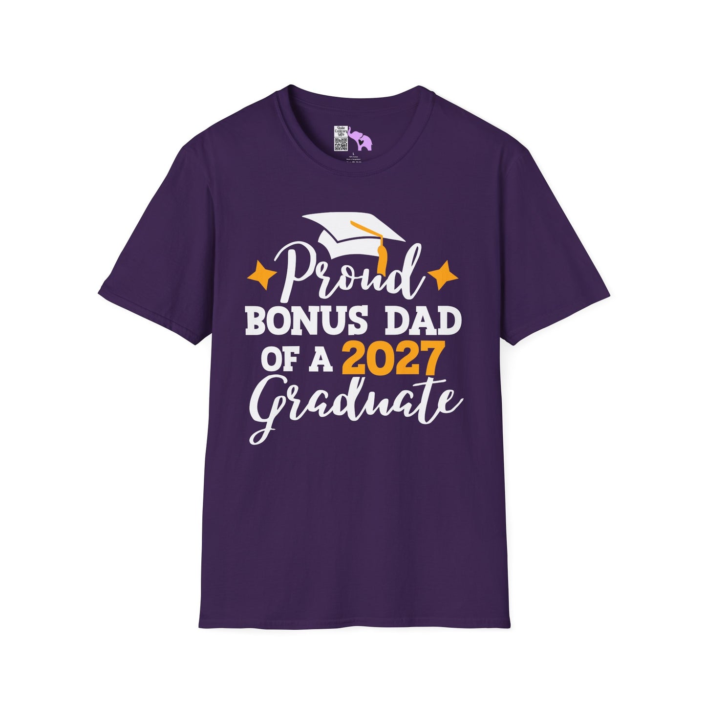 Proud Bonus Dad of a 2027 Graduate Adult T-shirt