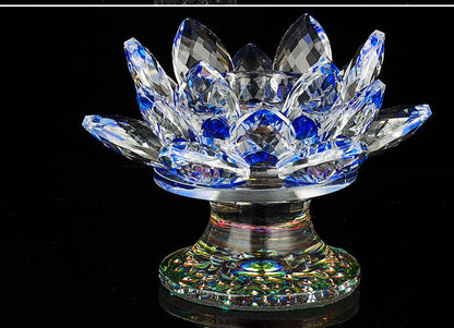 Breathtakingly Beautiful Crystal Lotus Lamp