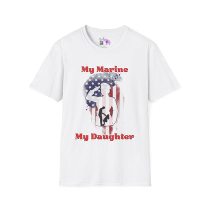 My Marine My Daughter (Dad) Adult T-shirt