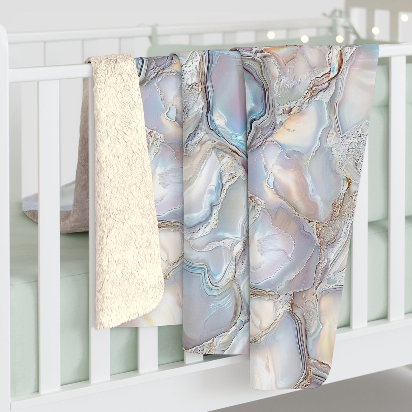 Opalescent Dreams Sherpa Fleece Blanket
