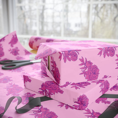 Bubblegum Bloom Peonies Wrapping Paper