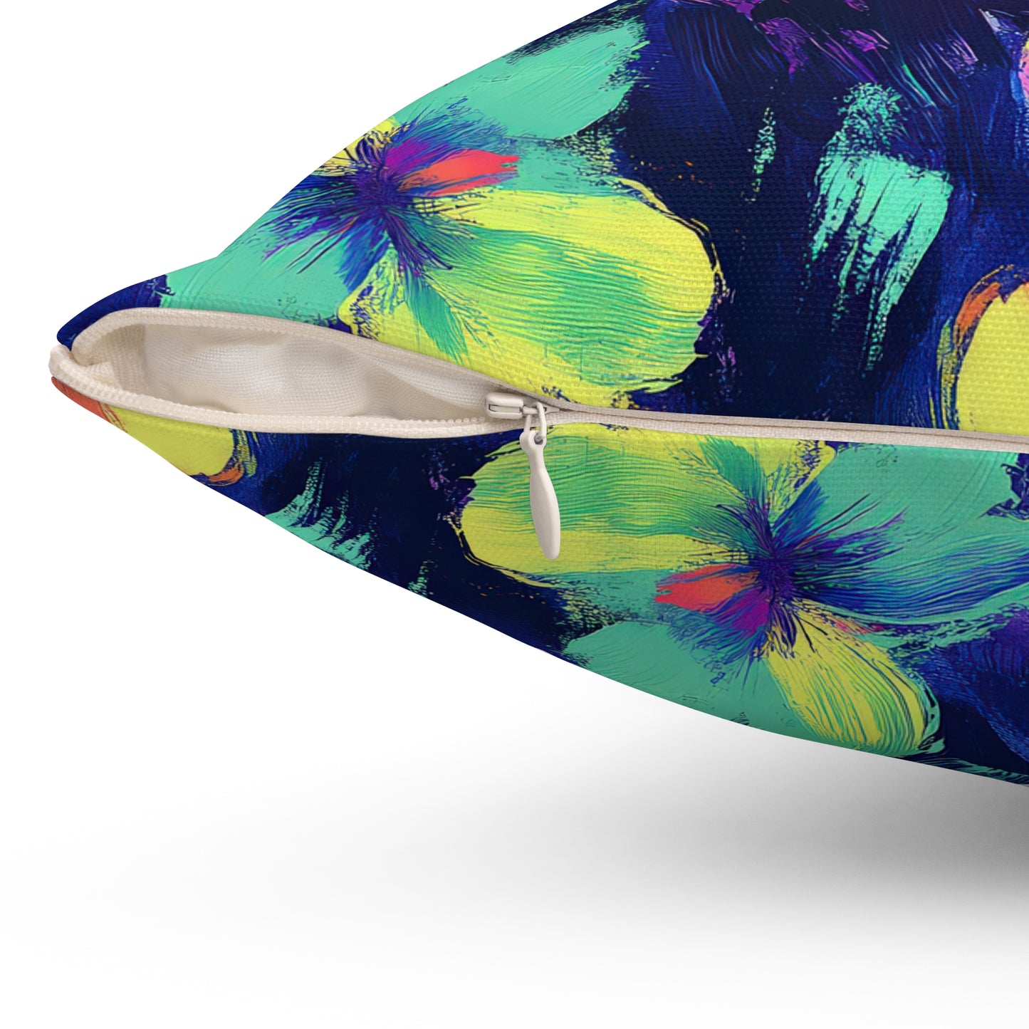 Watercolor Flowers Throw Pillow