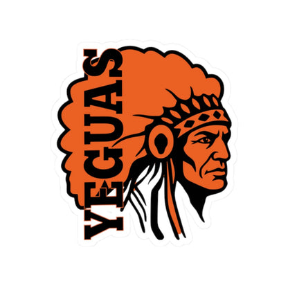 Somerville Yeguas Mascot, Black Kiss-Cut Decal
