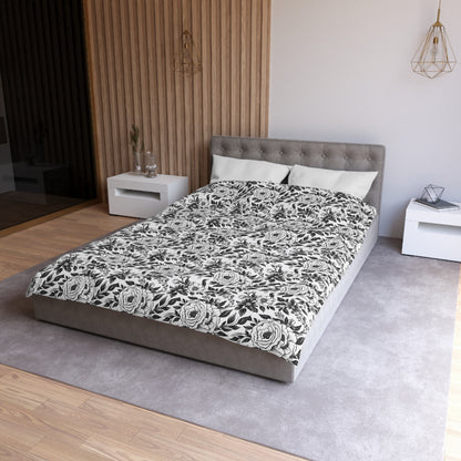 Whispering Blooms Microfiber Duvet Cover