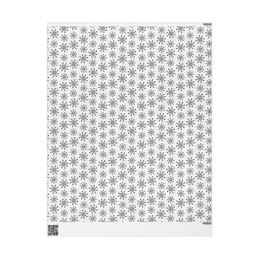 Skull Snowflakes Wrapping Paper
