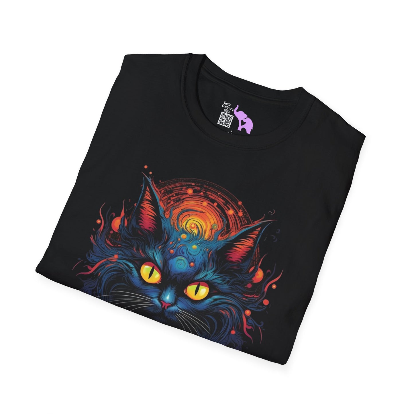 Creepy Black Cats 12 Adult T-shirt