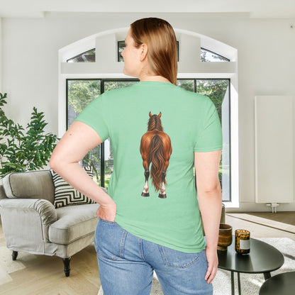 ""Front to Back Horse Lover Adult T-shirt