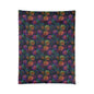 Neon Whisper Blooms Comforter