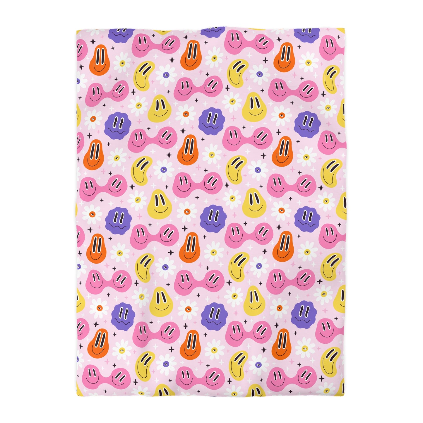 Whimsical Smiley Faces Duvet Bedding Set