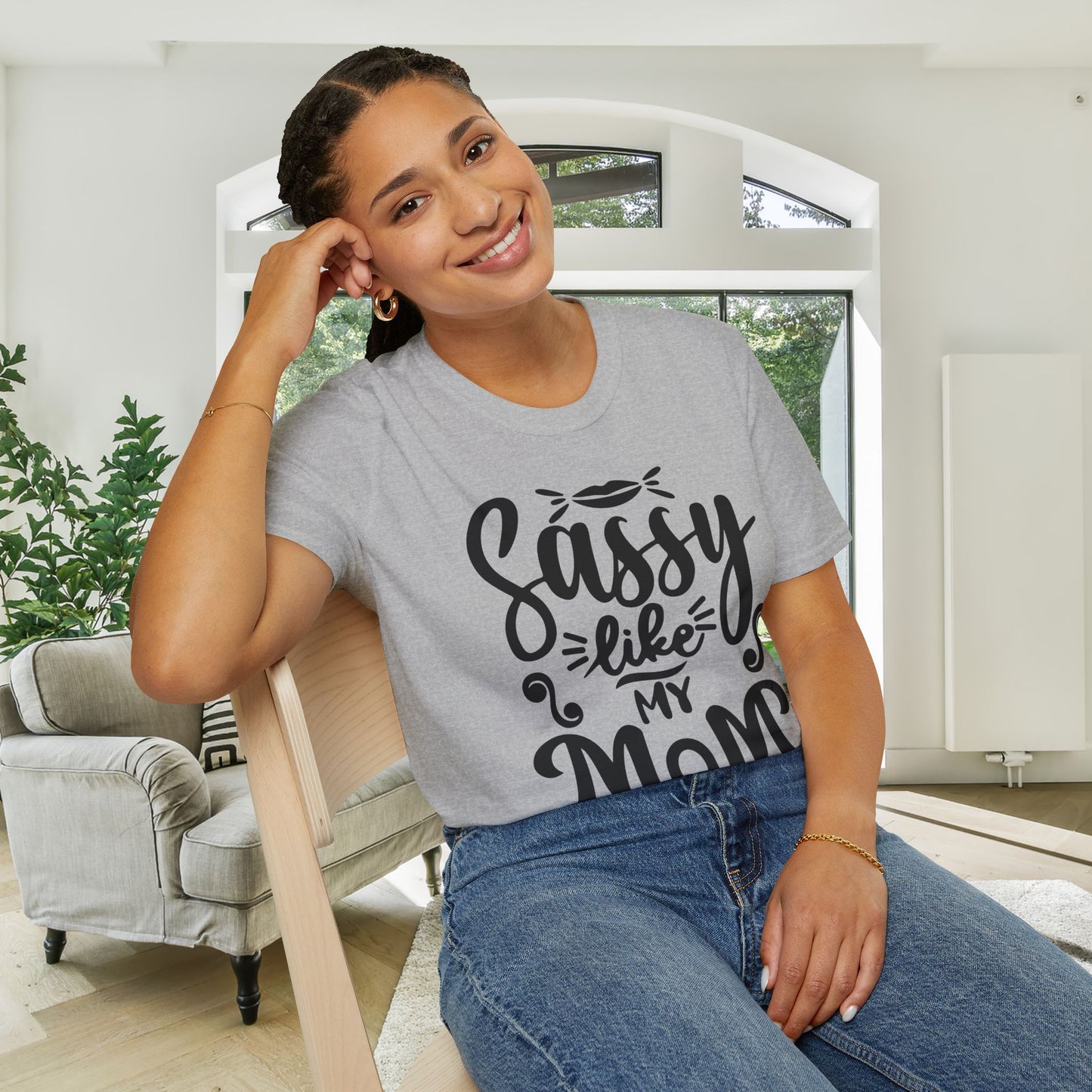 Sassy Like My Mom Adult T-shirt