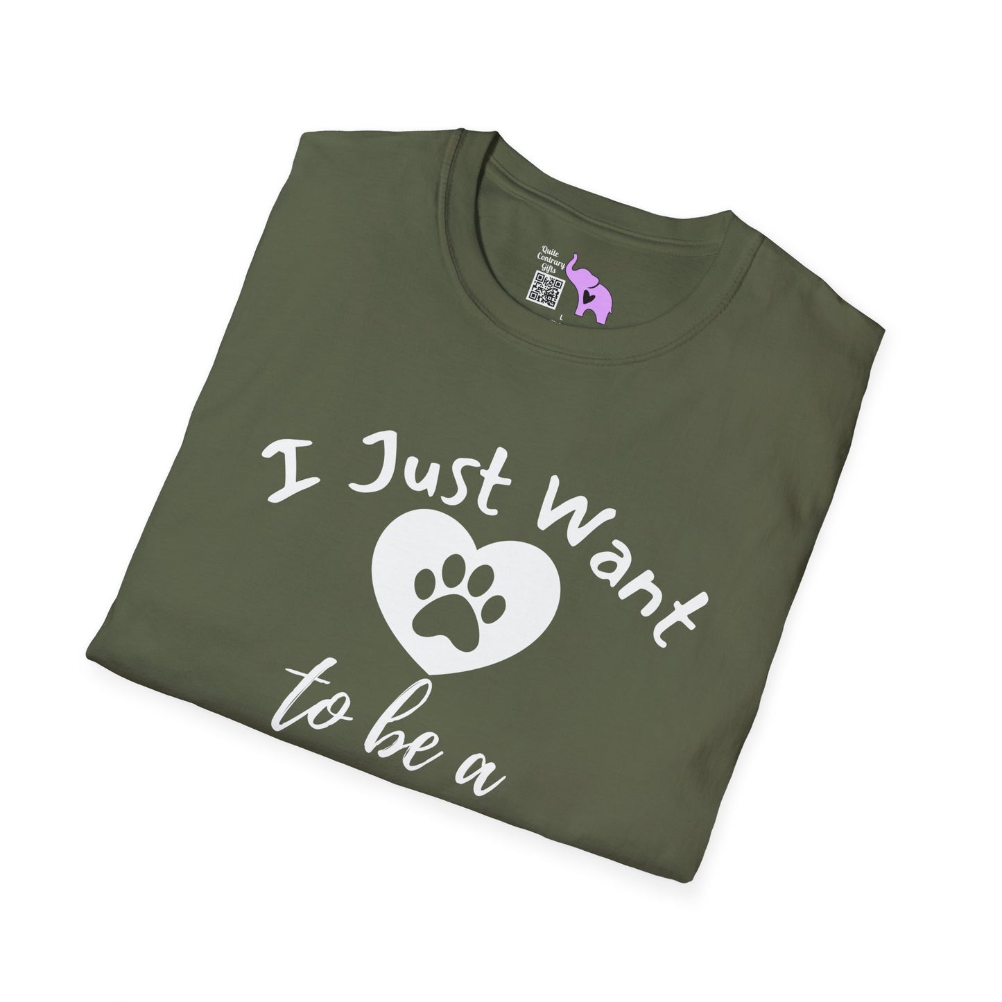 I Just Want To Be A Stay At Home Dog Dad Adult T-shirt