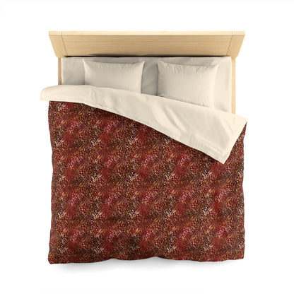 Royal Ember Blossoms Microfiber Duvet Cover