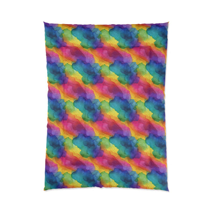 Rainbow Watercolors Comforter