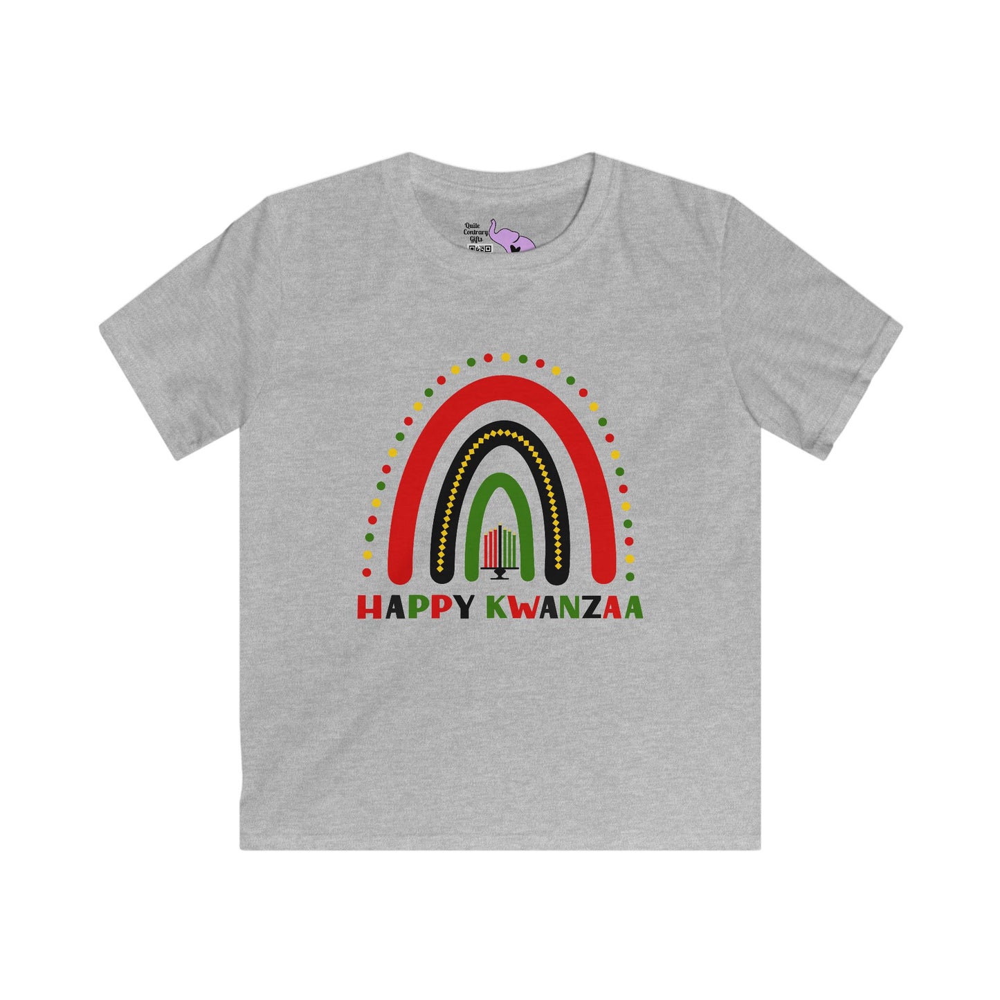 Happy Kwanzaa Arch Youth Softstyle Tee