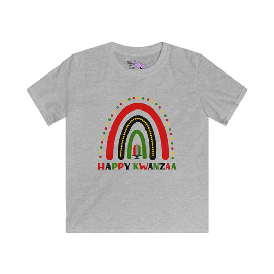 Happy Kwanzaa Arch Youth Softstyle Tee