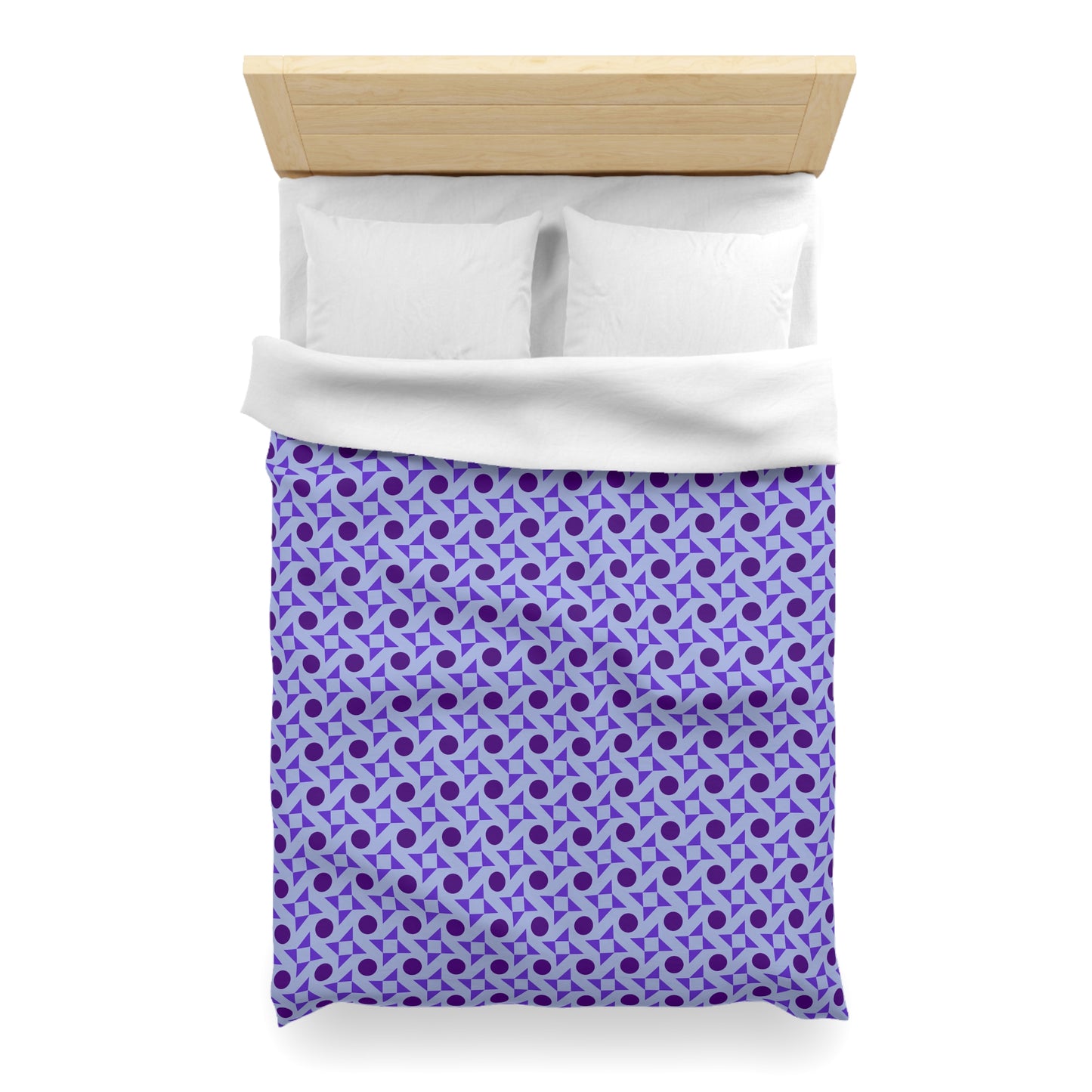 Violet Pinwheels Microfiber Duvet Cover