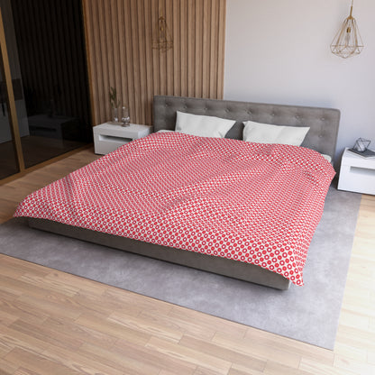 Scarlet Star Garden Microfiber Duvet Cover