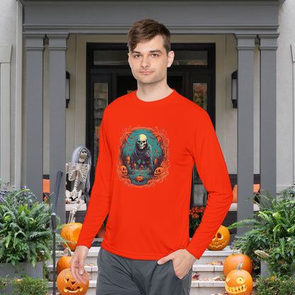 Creepy Ghost 3 Adult Long Sleeve Tee