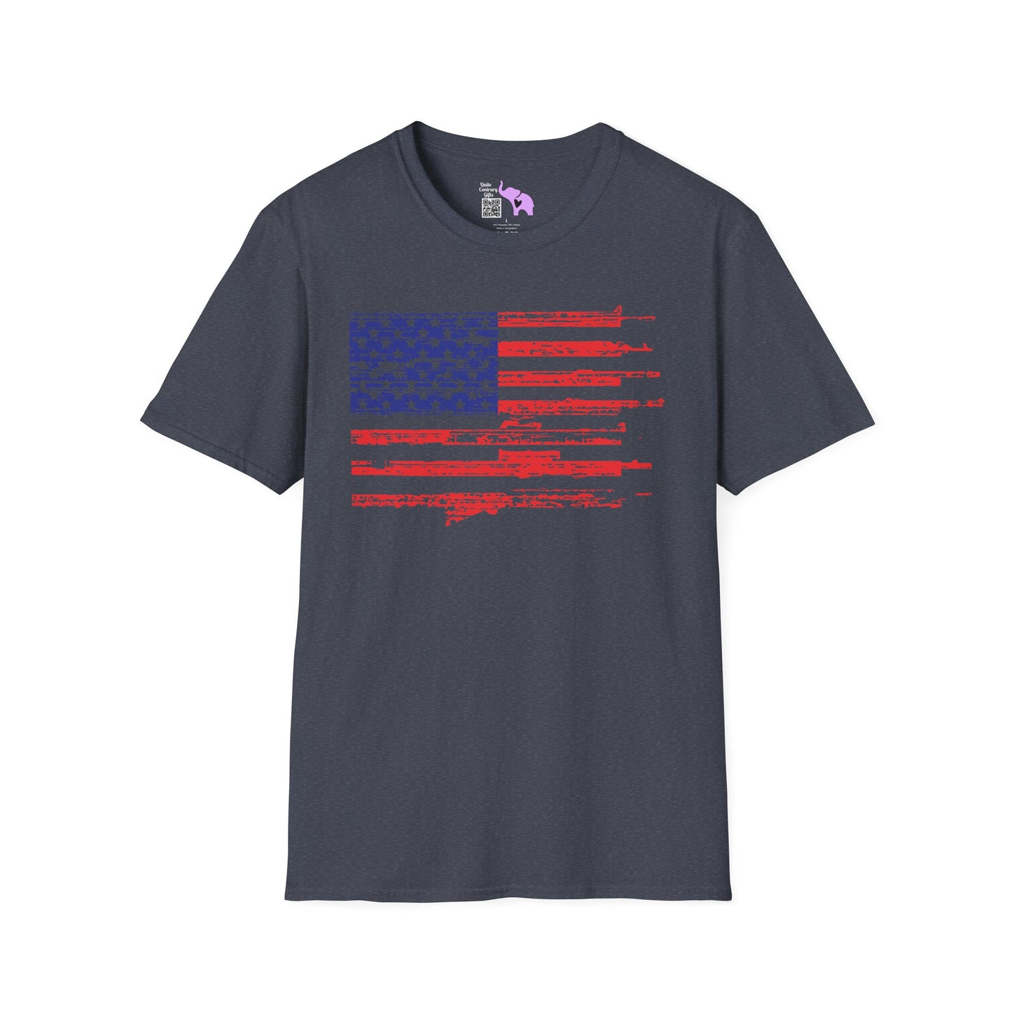 Gun Flag Adult T-shirt