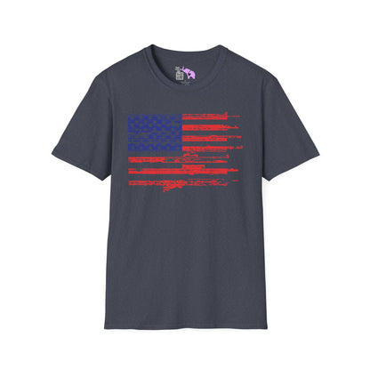 Gun Flag Adult T-shirt