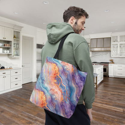 Dreamwave Marble Canvas Tote Bag