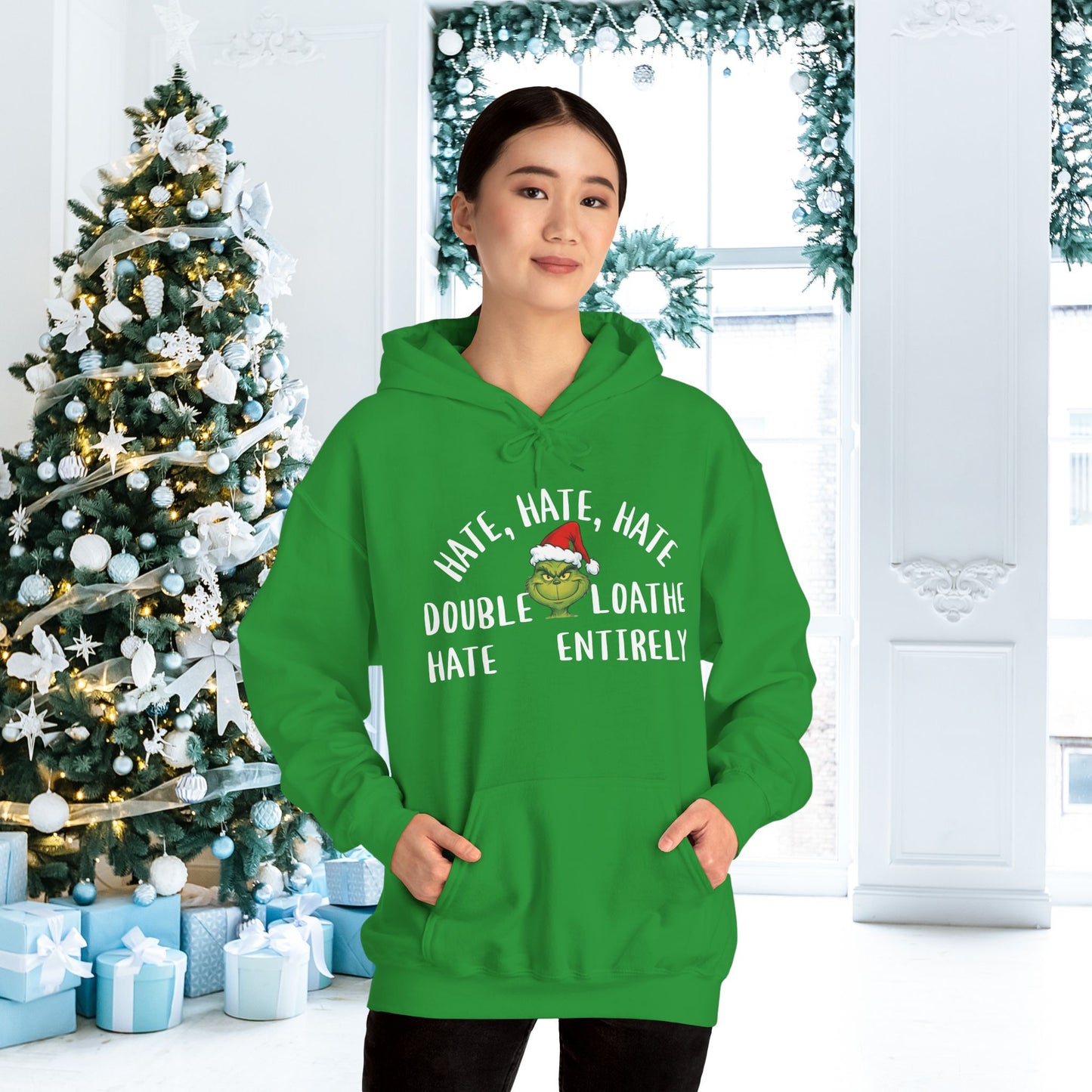 Hate, Hate, Hate, Double Hate, Loathe Entirely Adult Heavy Blend™ Hooded Sweatshirt