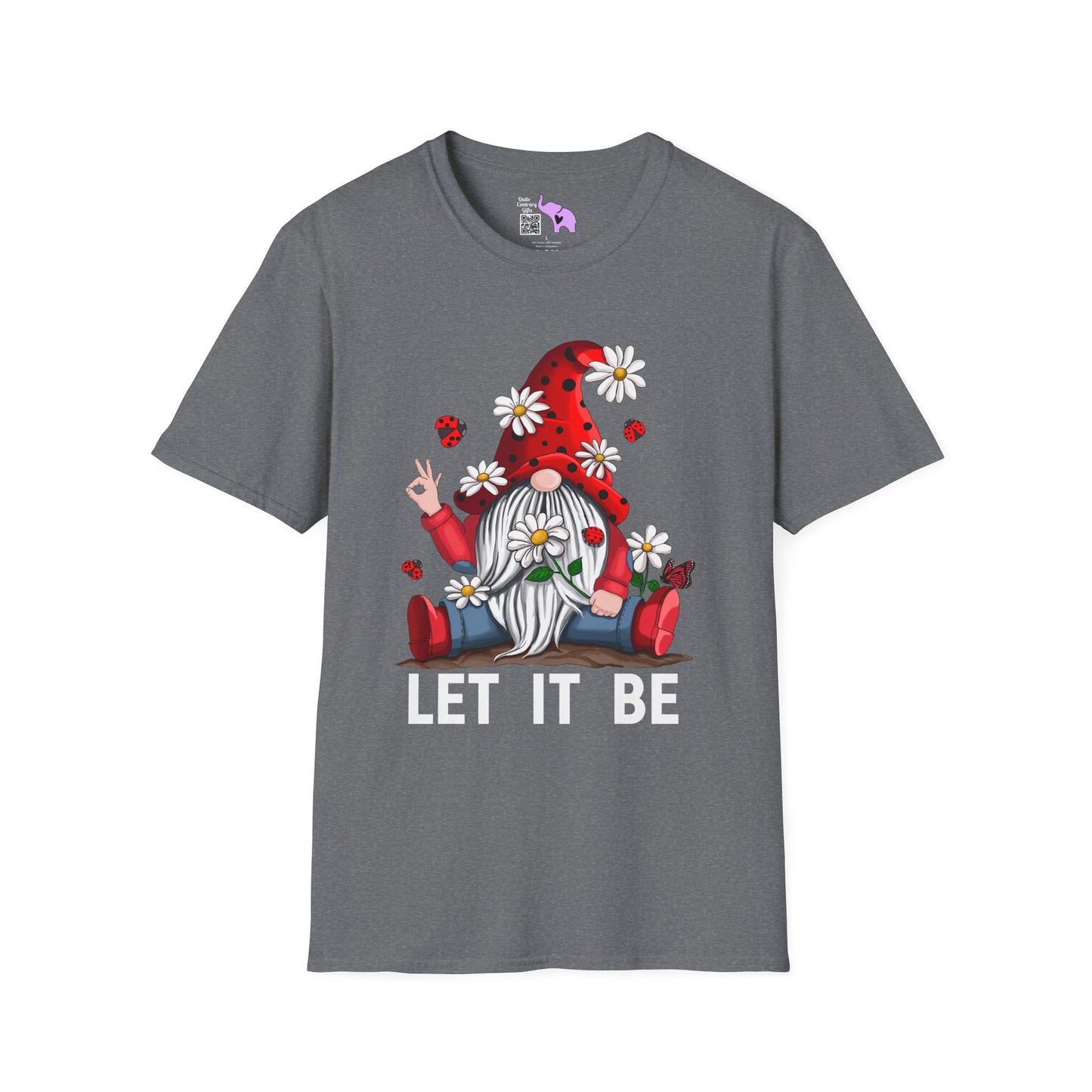 Let It Be Valentine Gnome Adult T-shirt