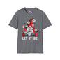 Let It Be Valentine Gnome Adult T-shirt