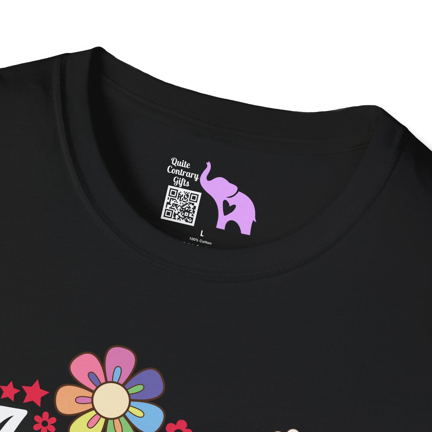 America (Floral) Adult T-shirt