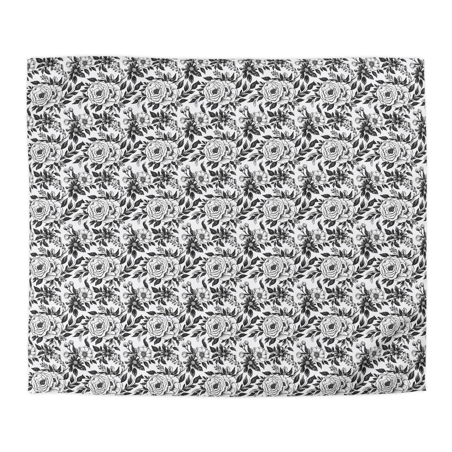 Whispering Blooms Microfiber Duvet Cover