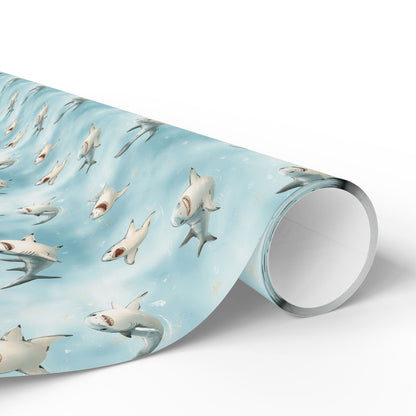 Cute Sharks Wrapping Paper