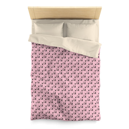 Siamese Charm – Pink Whisper Microfiber Duvet Cover