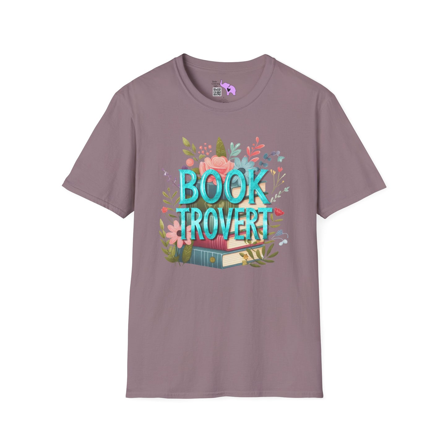 Booktrovert (Floral) Adult T-shirt