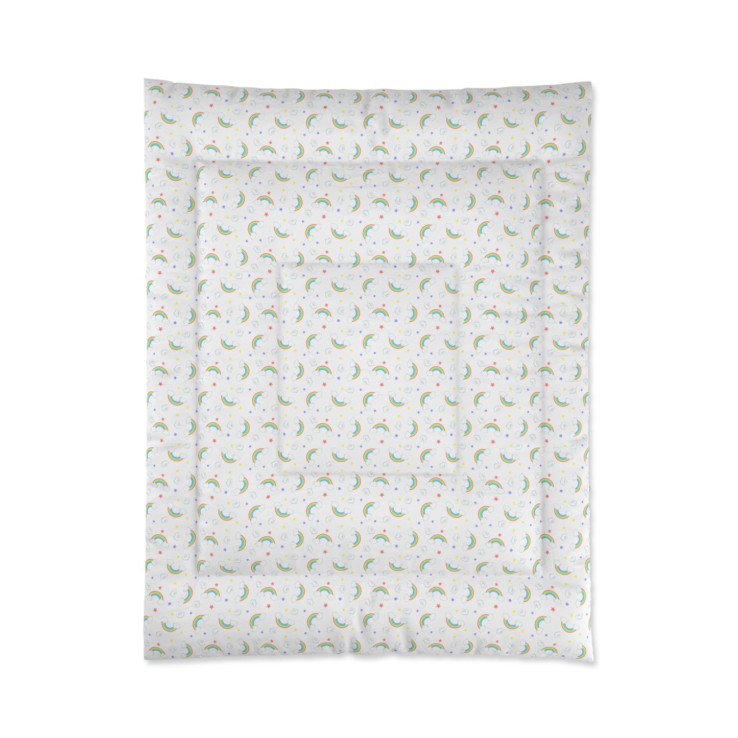 Rainbow Smiles & Stars Comforter