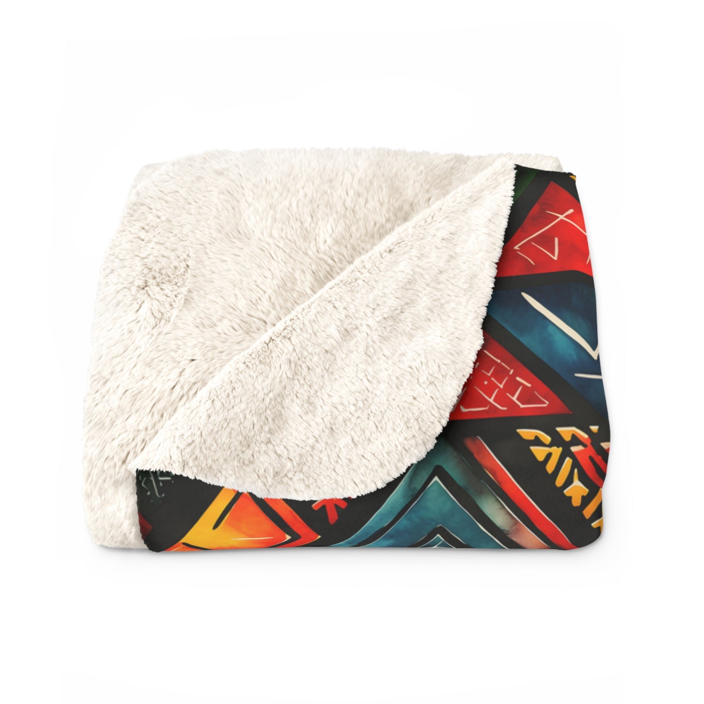 Ancestor Echo Sherpa Fleece Blanket