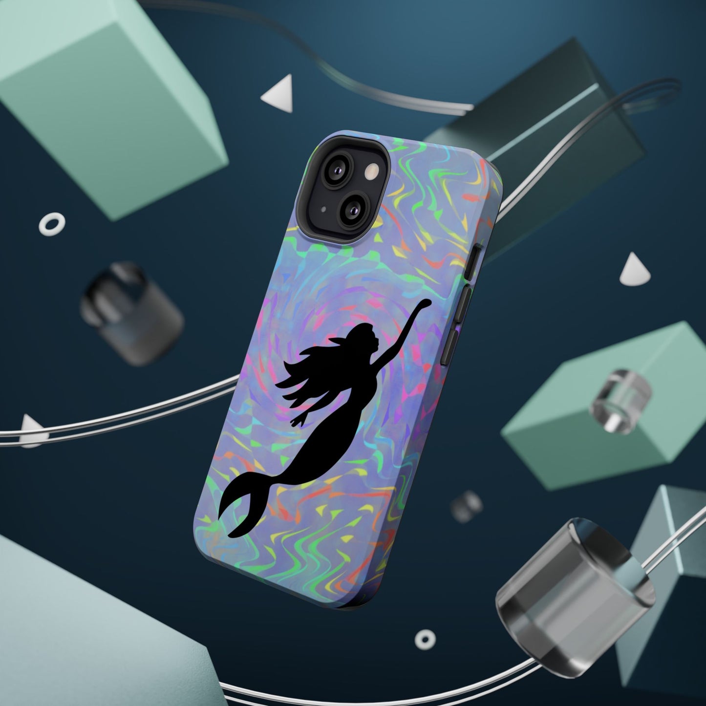 Mermaid Silhouette MagSafe® Compatible Tough Case for iPhone