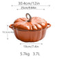 Pumpkin Shaped Cast Iron Enamel-coated Pot